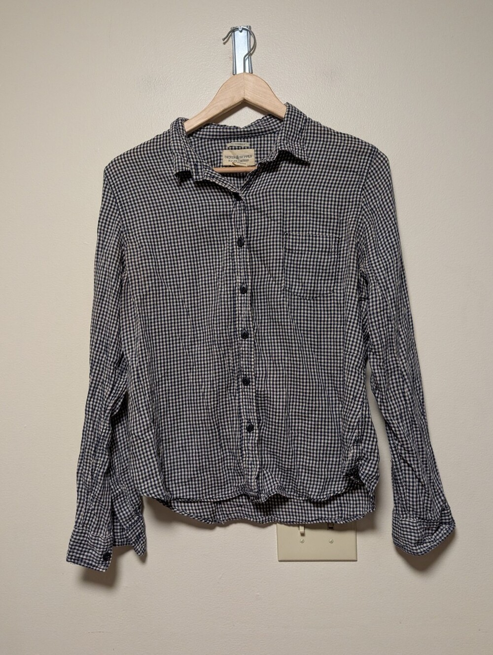 Ralph Lauren Denim & Supply Women’s RL Tomboy Gingham Shirt L